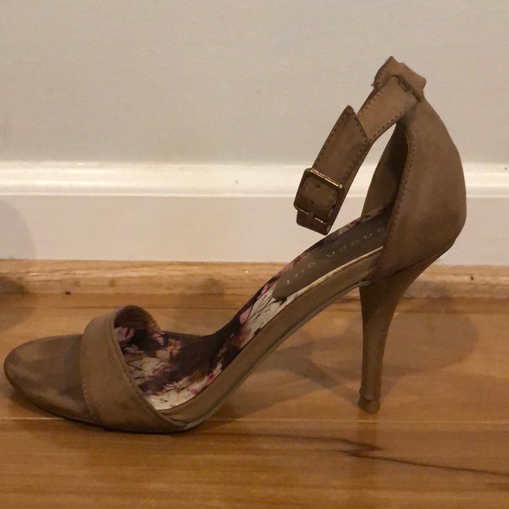Madden girl brown sling back heels